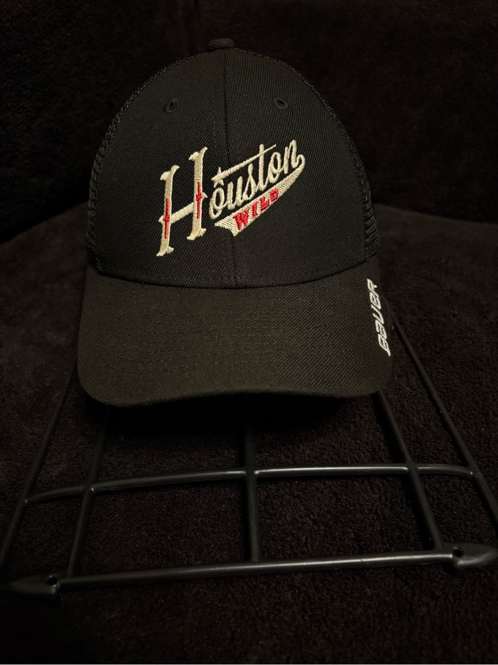 Houston Wild x New Era 9Forty x Bauer youth travel hockey black SnapBack hat